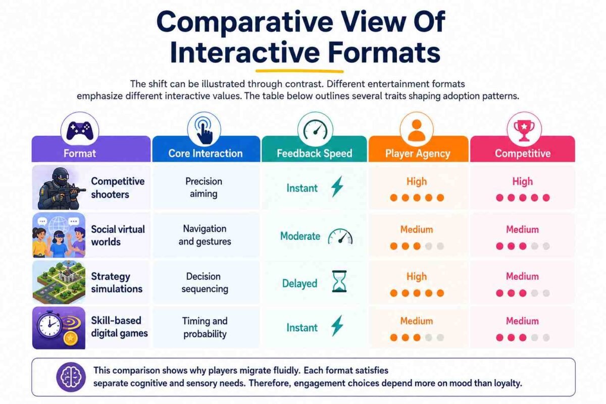 Comparative View Of Interactive Formats