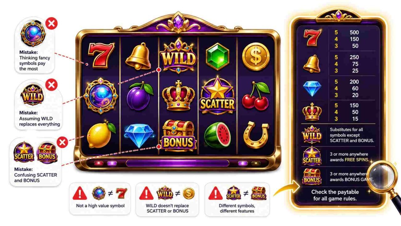 Common Mistakes Players Make With Slot Symbols