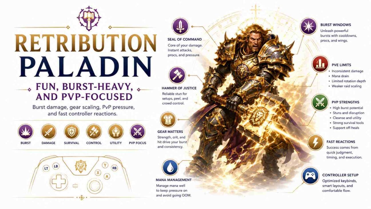 Retribution Paladin: Fun, Burst-Heavy, and PvP-Focused