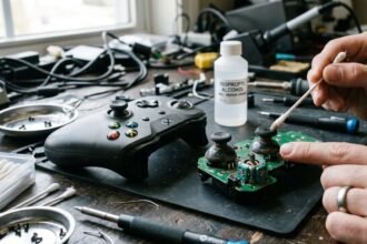 Cleaning a stick doesn't fix drift when the cause is a worn track, not debris