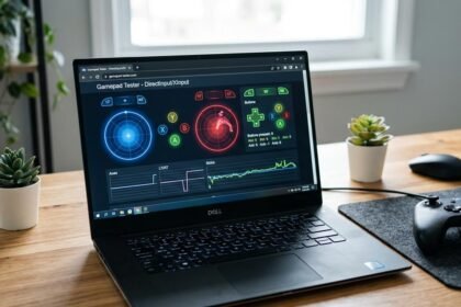 Checking a controller's polling rate using a browser tool with no extra software