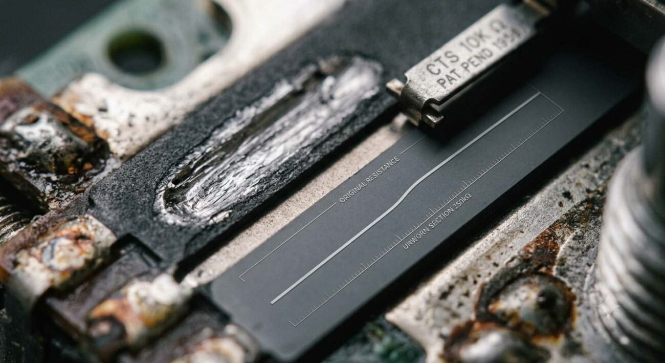 Stick drift after cleaning resolved through a replacement potentiometer module