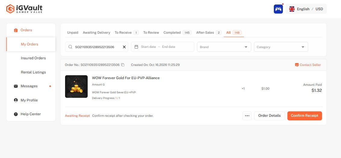 Receive and Confirm